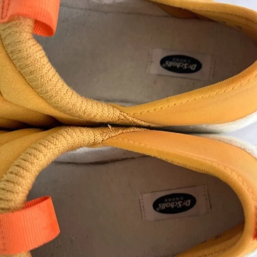 Dr. Scholls Shoes Womens 11M Yellow Orange Home & Out American Style Comfort